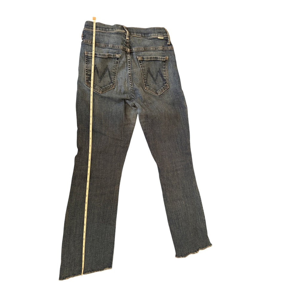 Mother Jeans Insider Crop Step Fray USA Washed Denim - 27