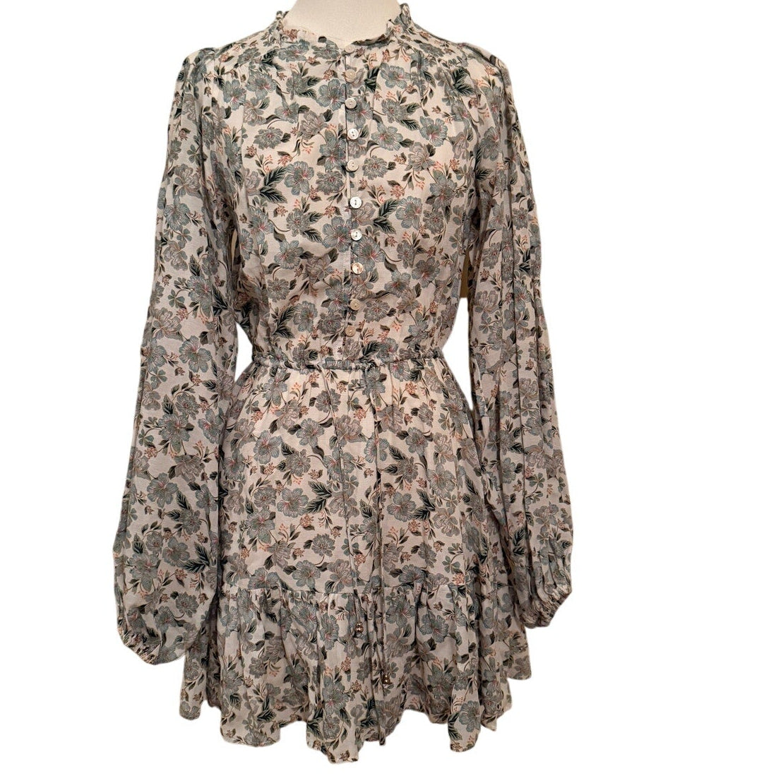 Kivari Sage Floral Calypso Gabrielle Dress Size 2