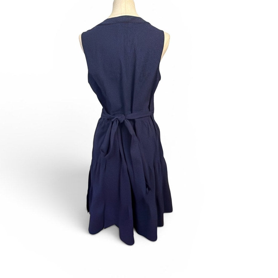 Vineyard Vines Navy Harbor Wrap Dress NWT Medium