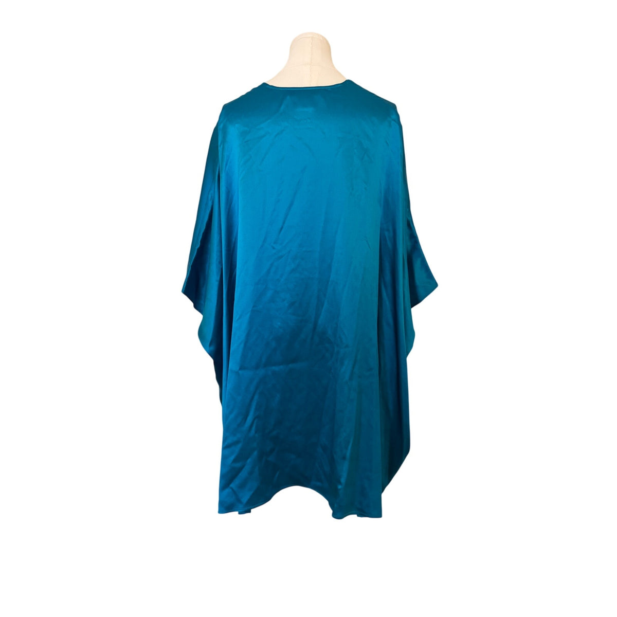 Paul & Joe Paris NWOT Aqua Mini Dress V-Neck Embellished Silk Lined - 42