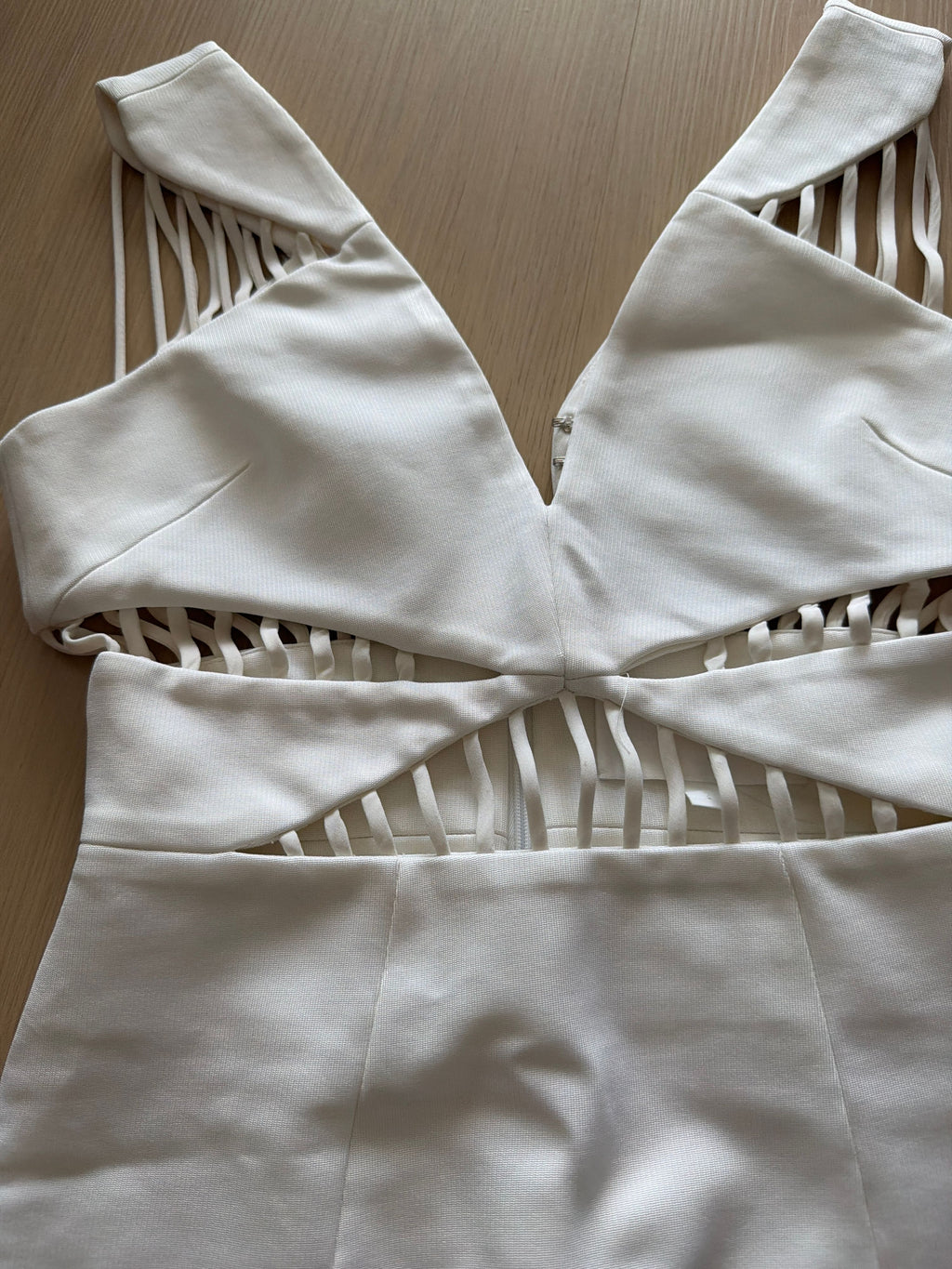 Cushnie et Ochs White Runway Cut-Out Dress Size 2 - Image 3