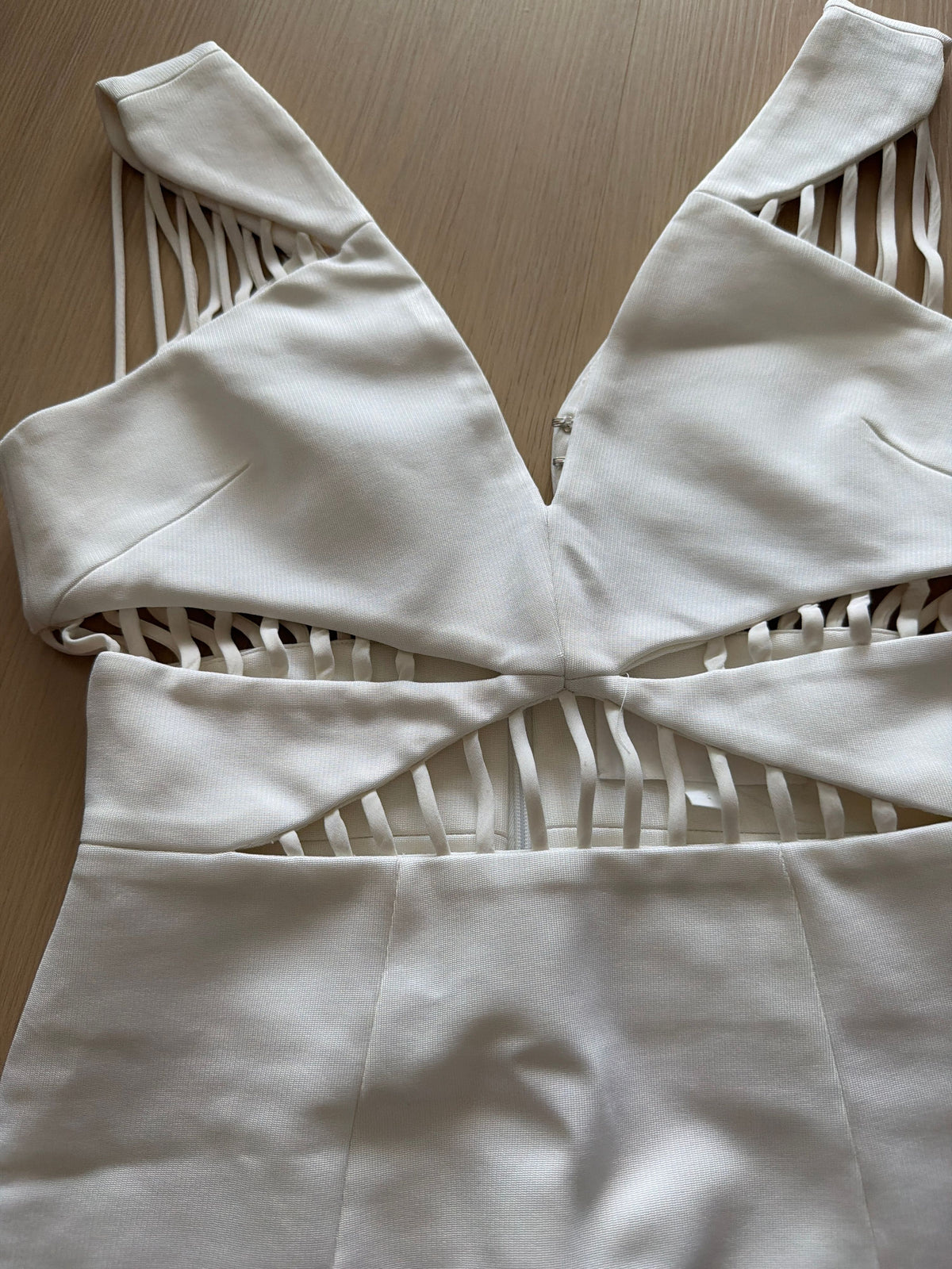 Cushnie et Ochs White Runway Cut-Out Dress Size 2 - Image 3