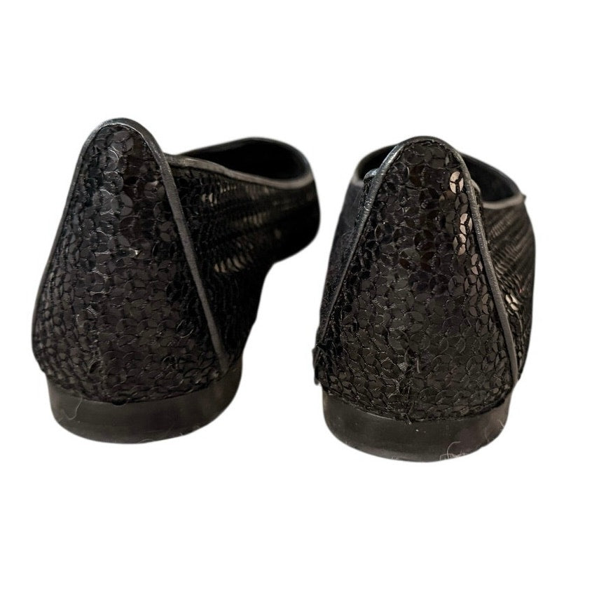 Manolo Blahnik Black Pointed-Toe Flats EU 41 (US 10.5)