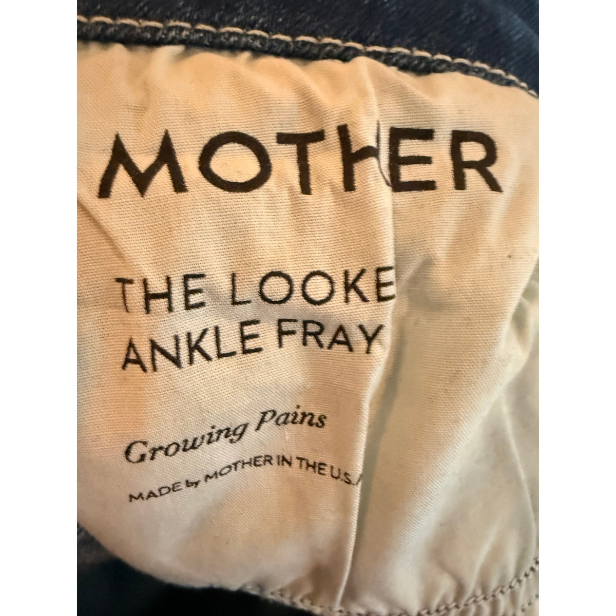 Mother Medium Wash The Looker Ankle Fray Skinny Jeans Size 26