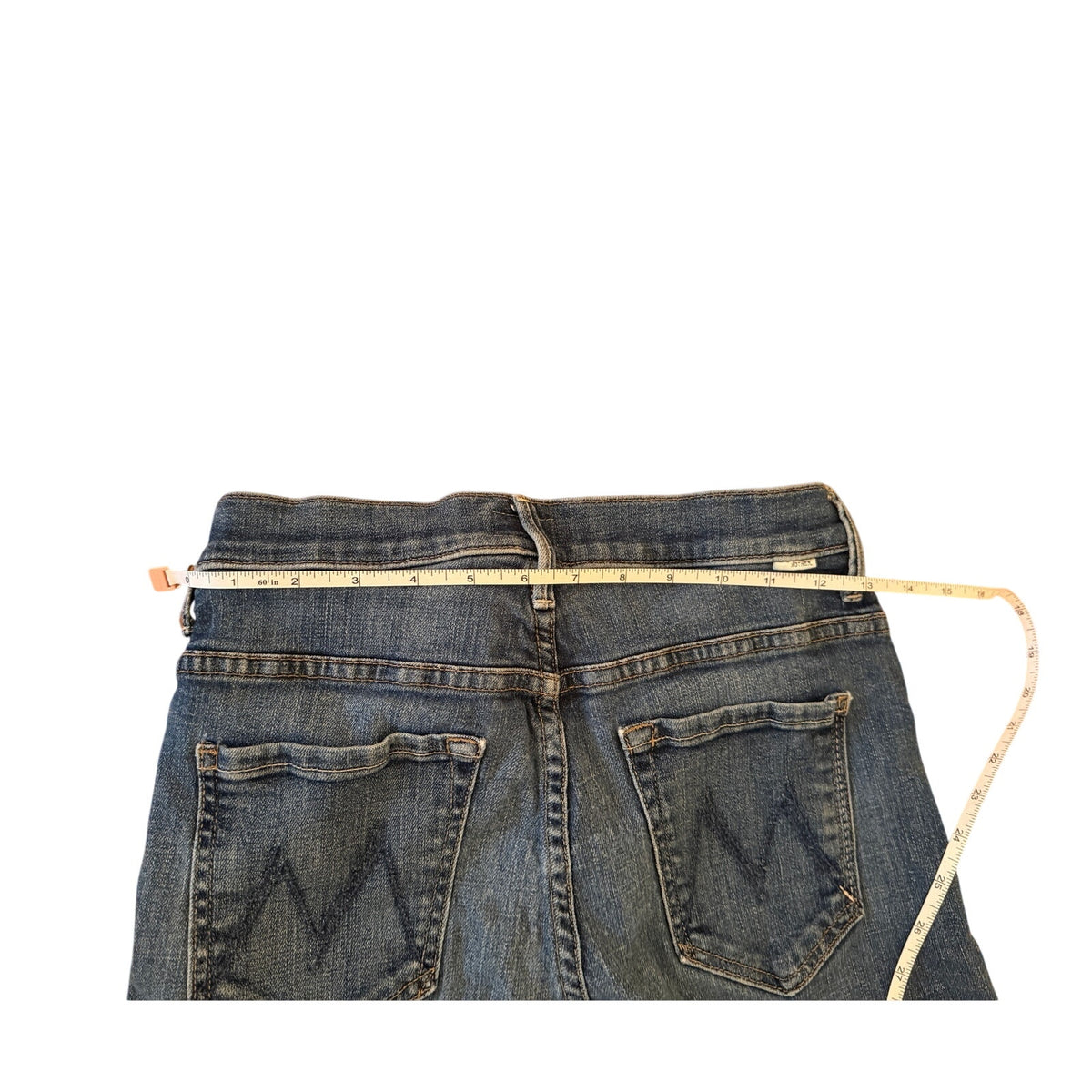Mother Jeans Insider Crop Step Fray USA Washed Denim - 27