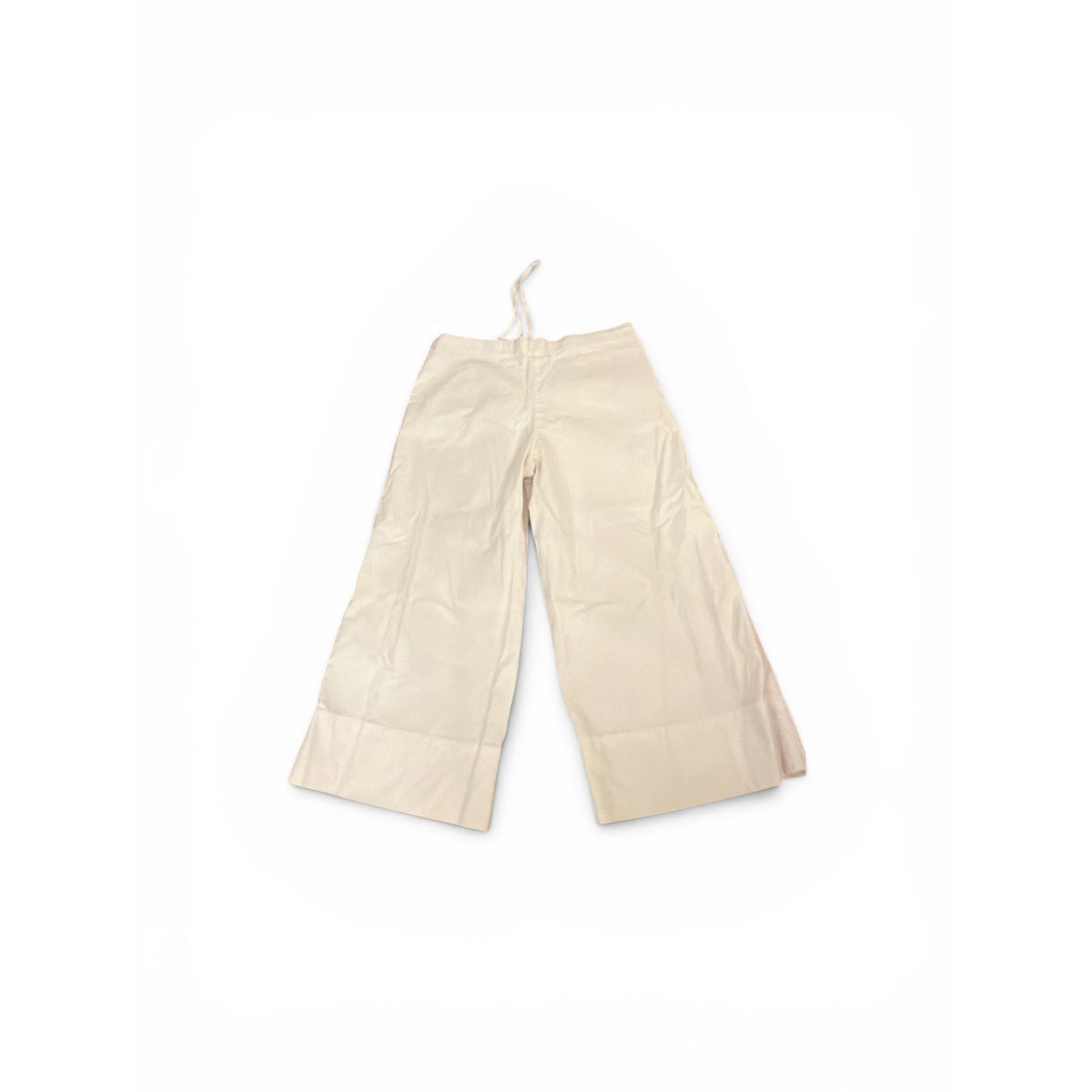 Velvet Ivory White Sailor Style Wide Leg Crop Pants S