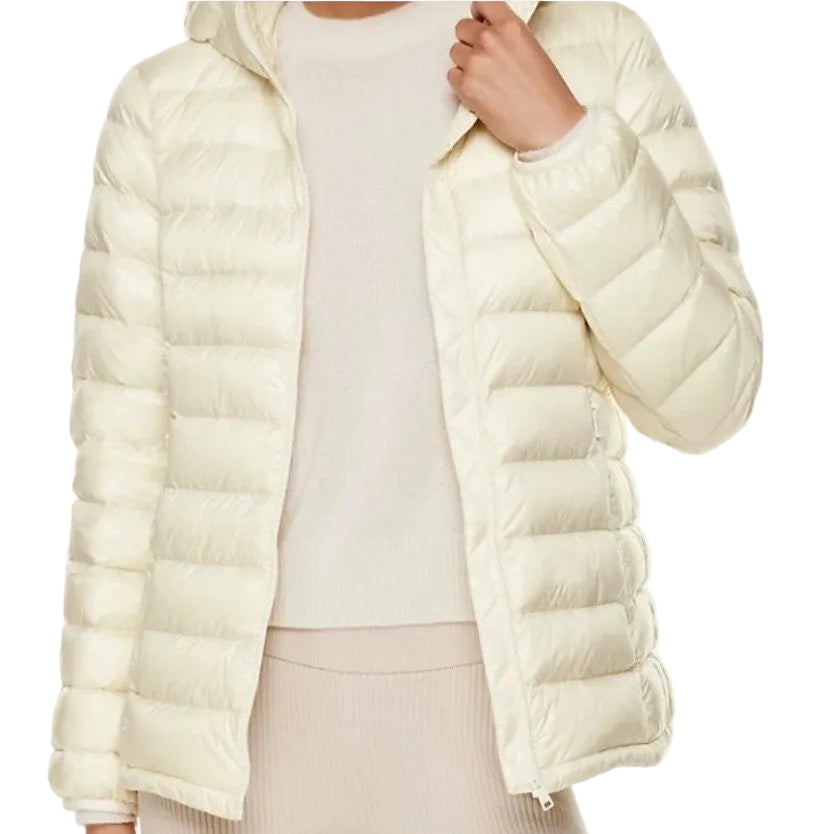 Babaton Ivory The Foundation Puffer Hooded Coat Size M
