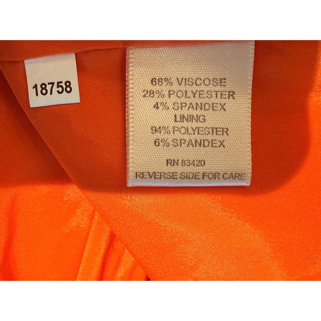Cluny Orange Knit Dress Size 14