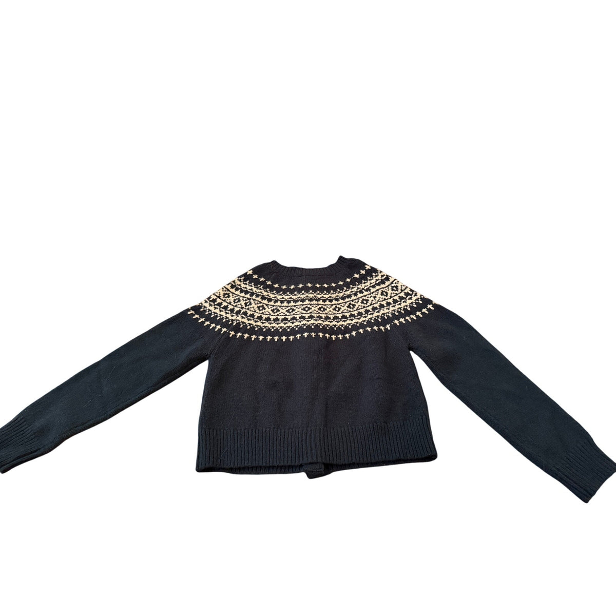 Bailey Rose Green Fair Isle Cardigan Small