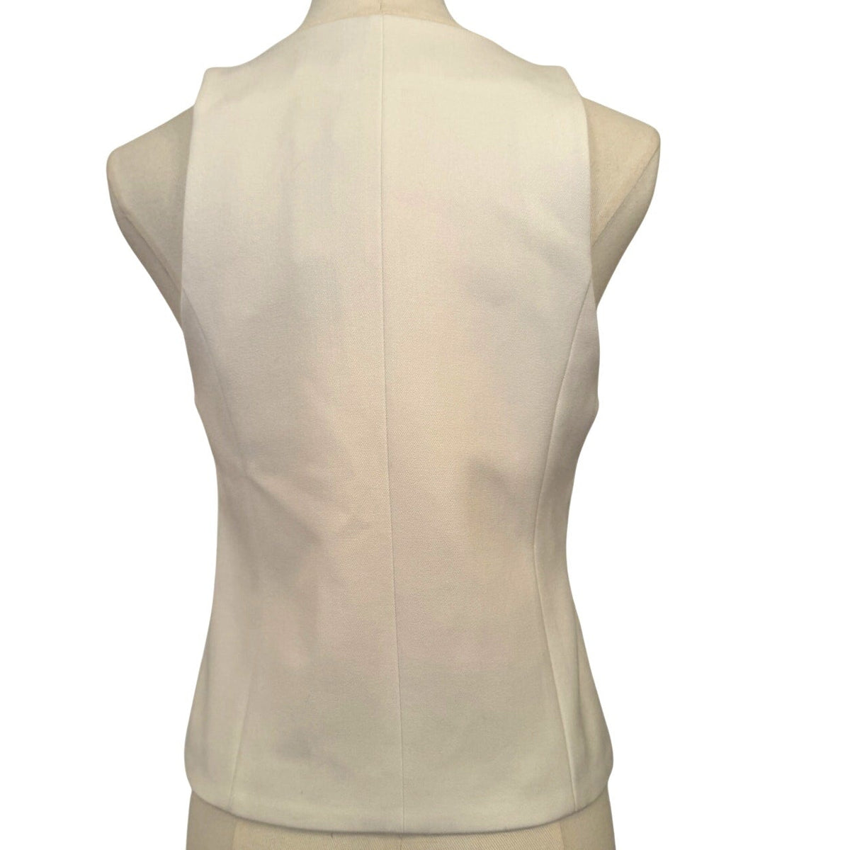 Alice & Olivia Classics Mazie Vest NWT Off-White - Size 0
