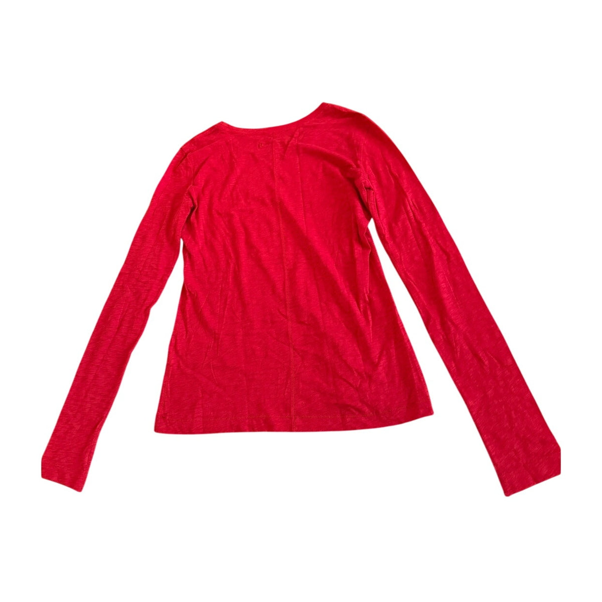 Rag & Bone Red Long-Sleeved Cotton Crewneck Shirt - M