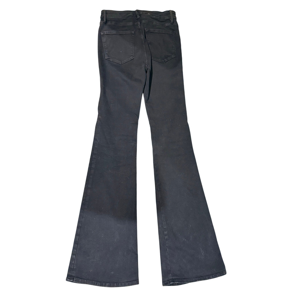 FRAME Black Le One High-Rise Flare Jeans Size 1