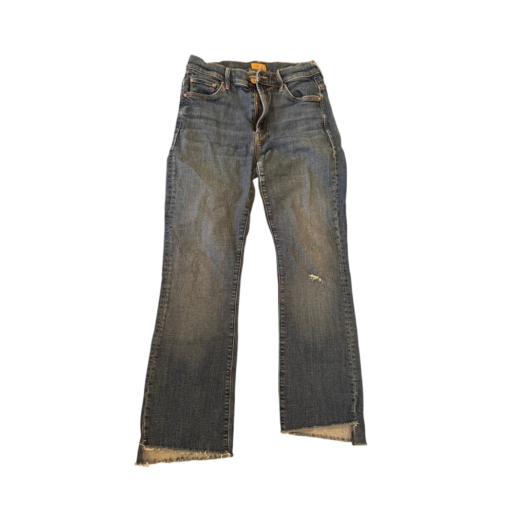 Mother Jeans Insider Crop Step Fray USA Washed Denim - 27