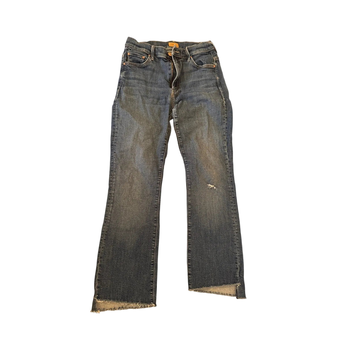 Mother Jeans Insider Crop Step Fray USA Washed Denim - 27