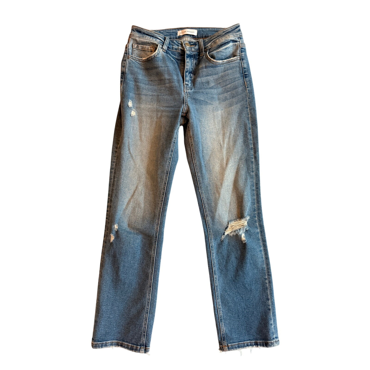 Flying Monkey Medium Wash Blue Straight Leg Jeans Size 26