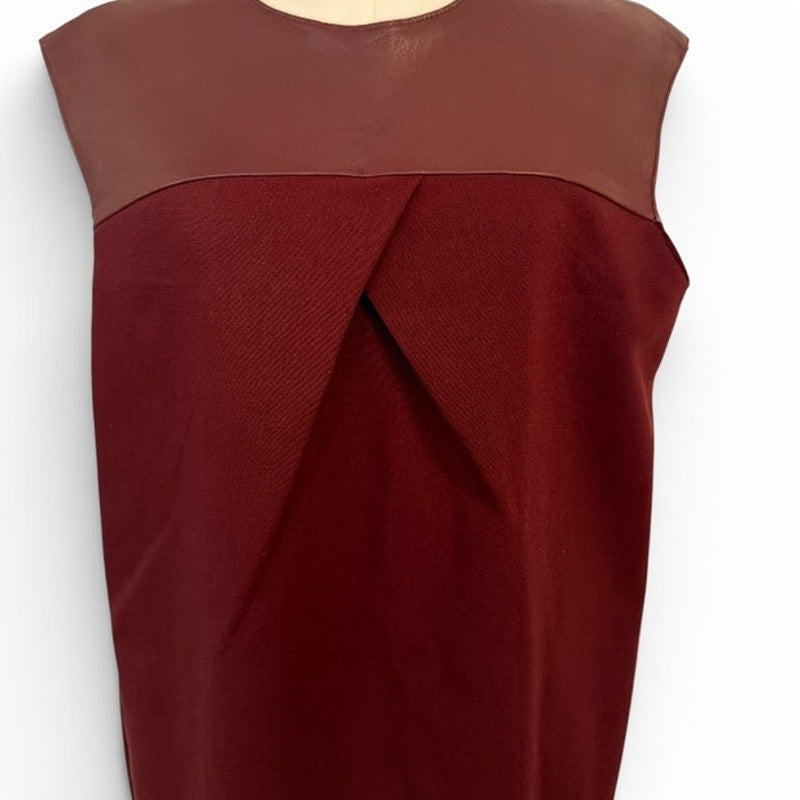 Banana Republic Burgundy BR Monogram Dress Size 2