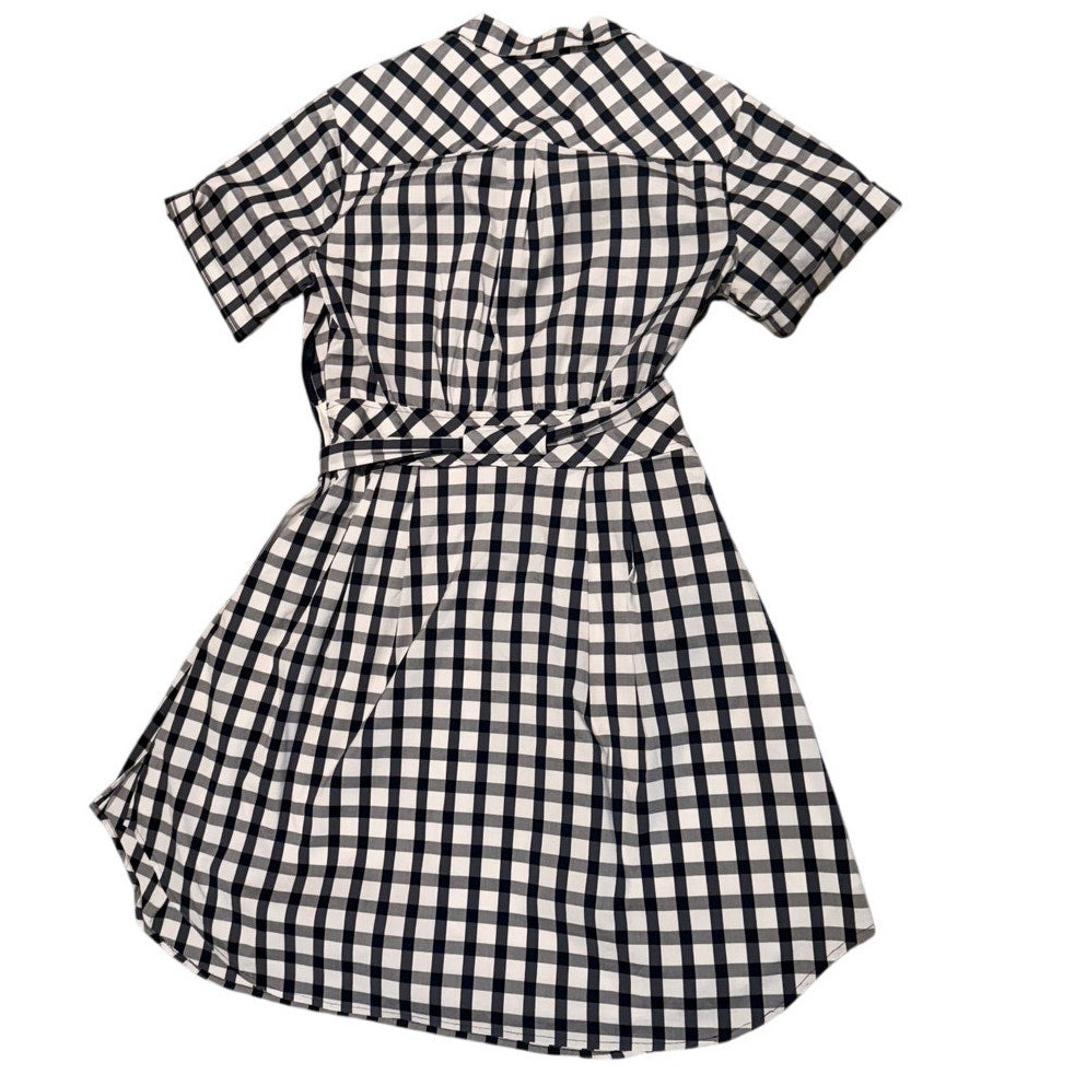 Cynthia Steffe Black White Gingham Dress Size 12