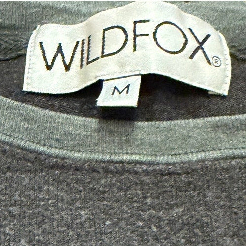 Wildfox Dark Grey Kiss & Tell Sweater M