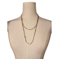 Mixed Bead Necklace 23" Wear Single, Doubled, or Asymmetrical Artisan Vintage