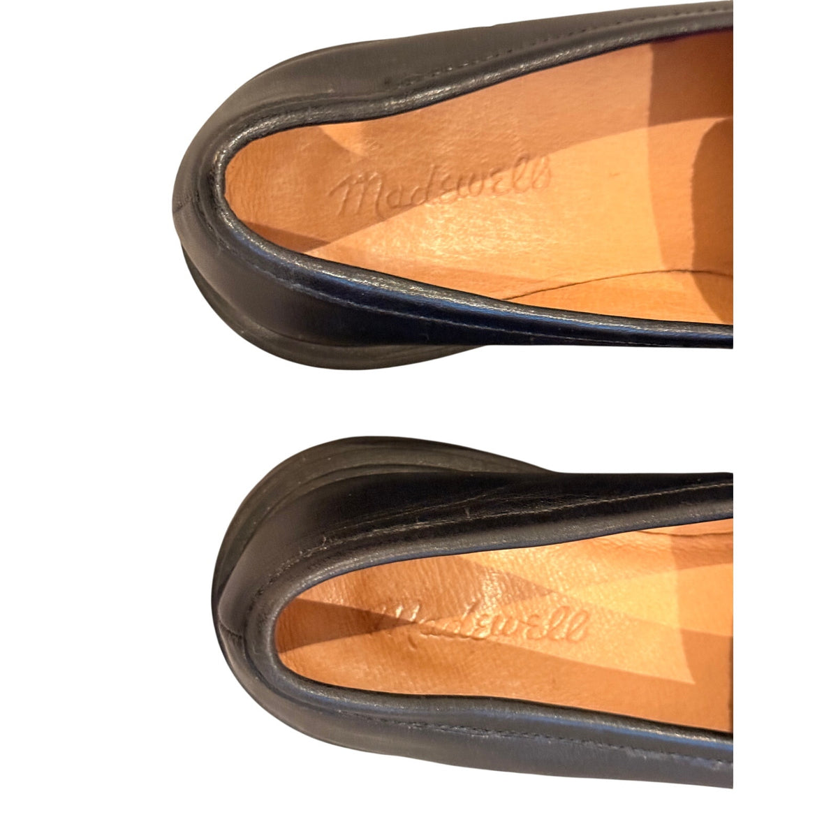 Madewell Black Loafers with Lug Sole - Size 8