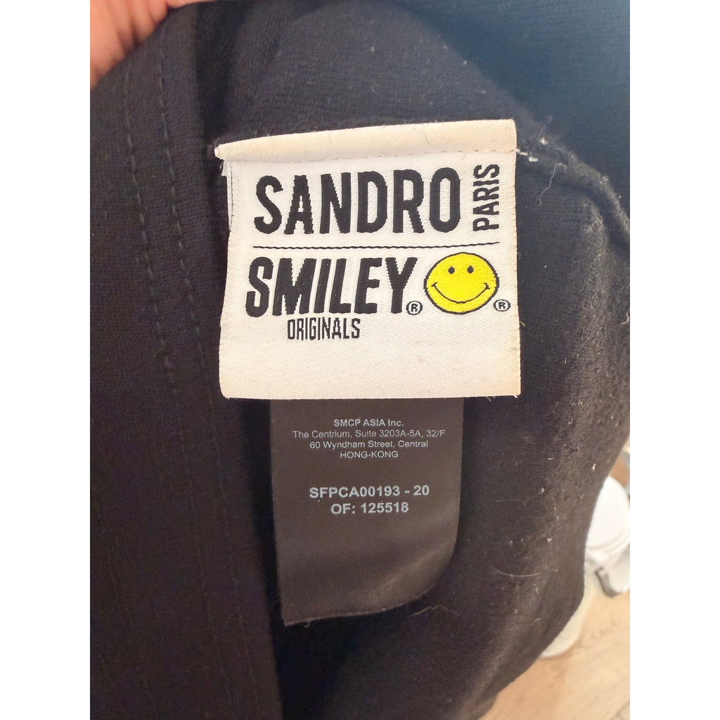 Sandro Paris x Smiley Originals Give Back Love Cropped Cardigan - Size M