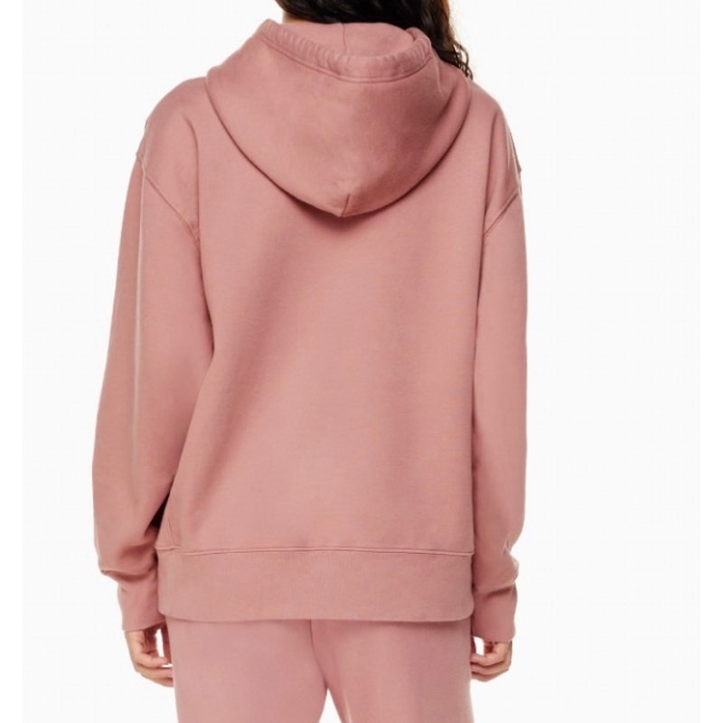 TNA Aritzia Cozy Fleece Boyfriend Hoodie Soft Pink XL