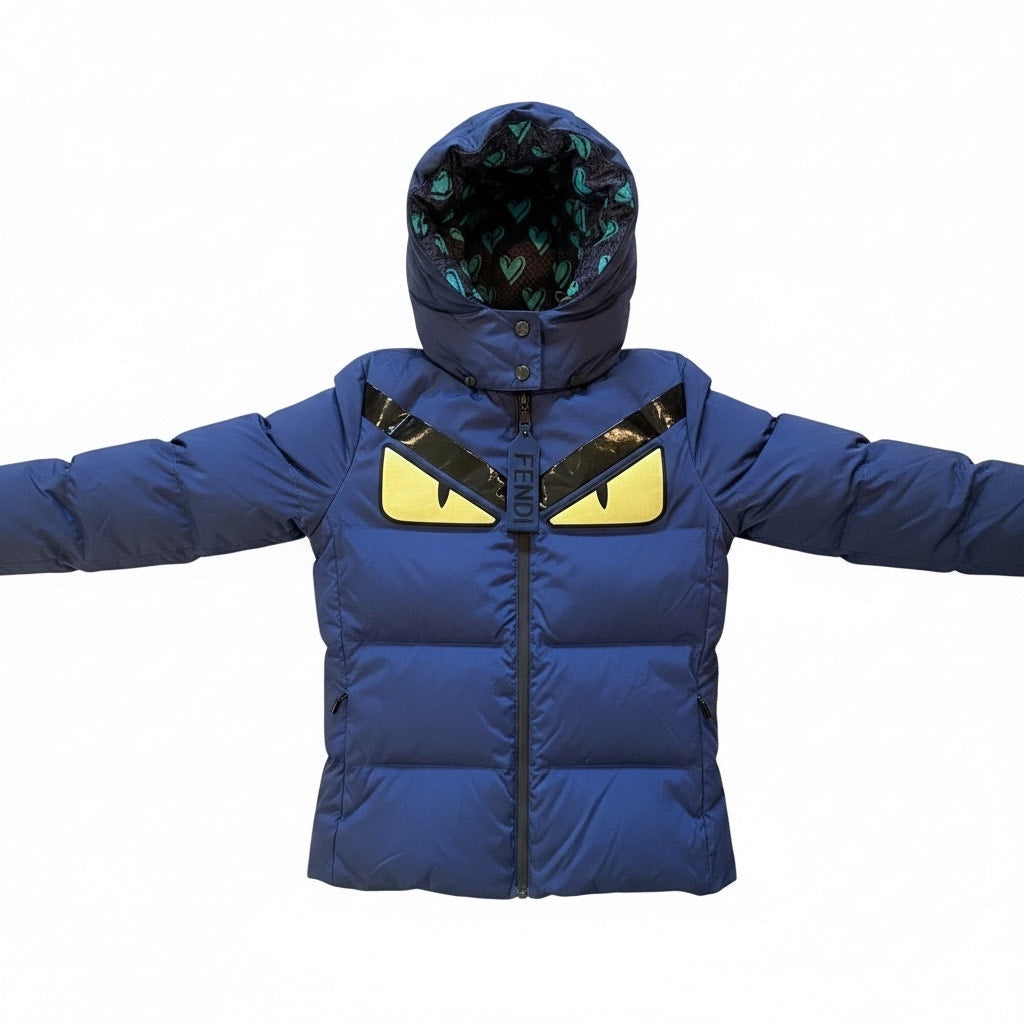 Fendi Monster Eye Down Hooded Puffer IT 40 / US 4