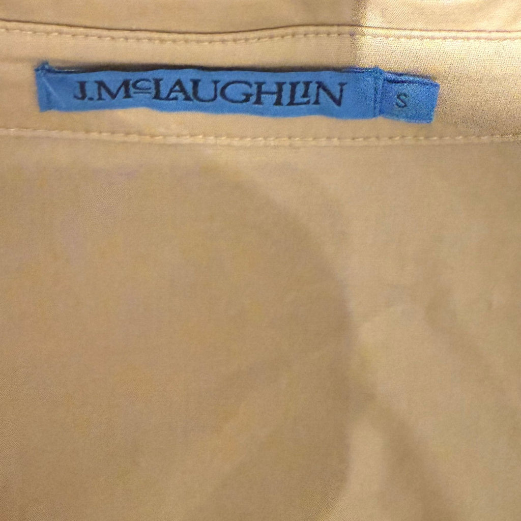 J. McLaughlin Beige Cotton Dress with D-Ring Belt - Small - Image 3