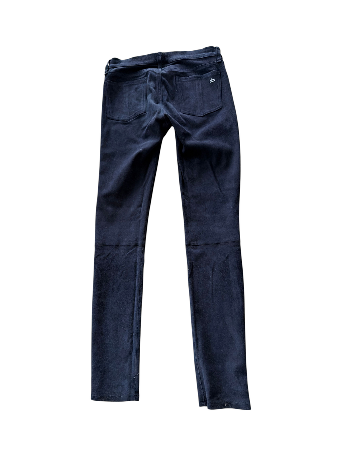 Rag & Bone Navy Suede Skinny Jeans Size 27 - Image 3