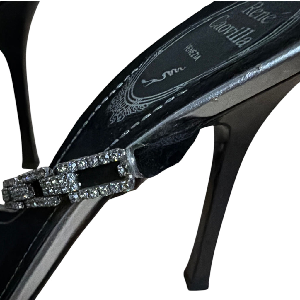 Rene Caovilla Crystal-Embellished Sandals EU 37/US 7 - Image 3