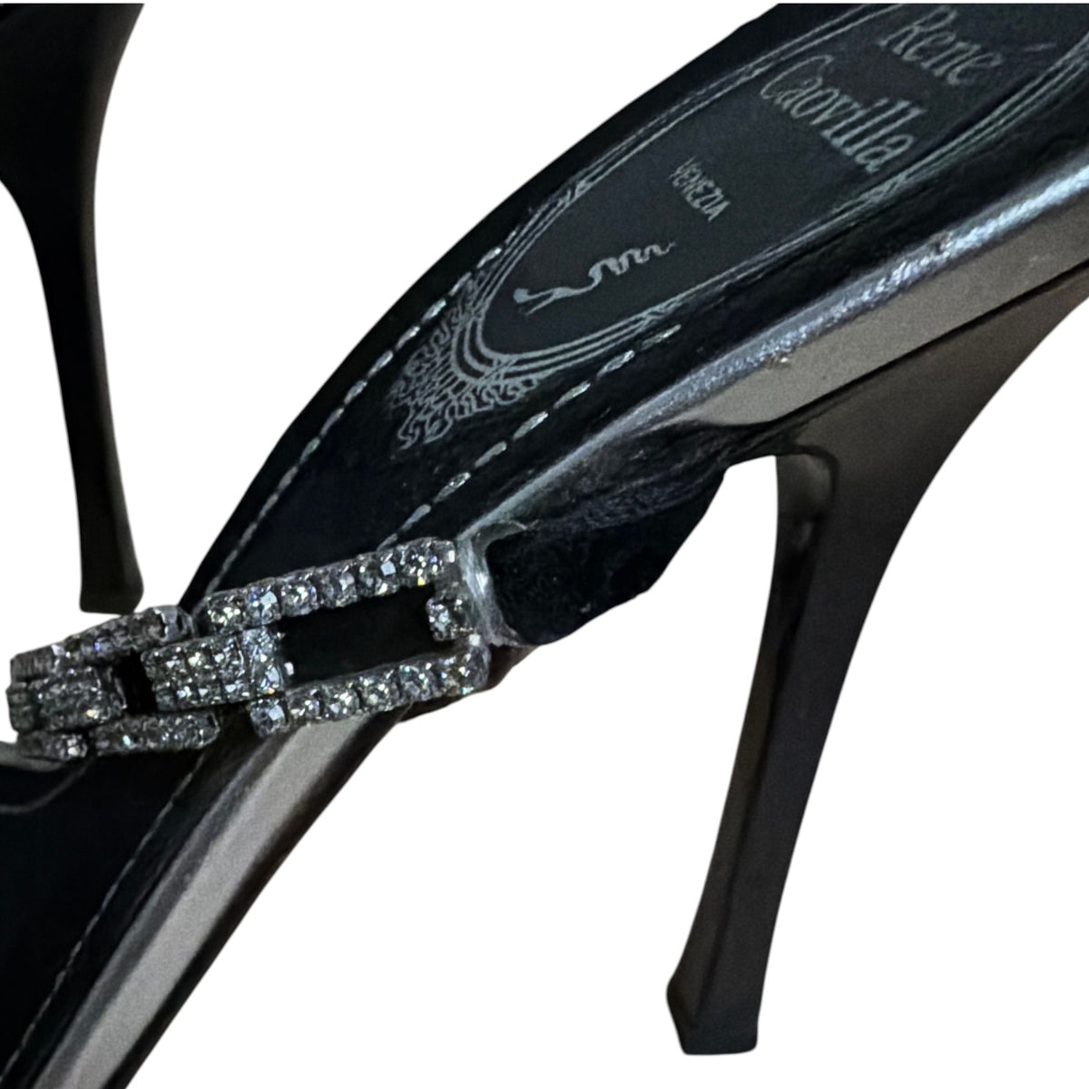 Rene Caovilla Crystal-Embellished Sandals EU 37/US 7 - Image 3