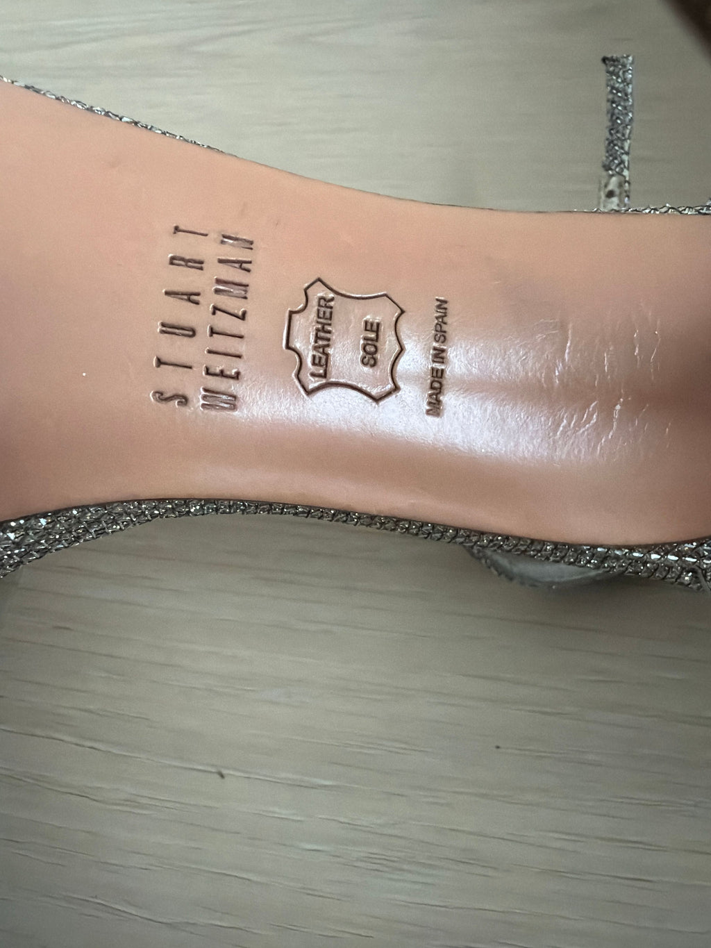 Stuart Weitzman Size 7 Silver Textured Stiletto - Image 8