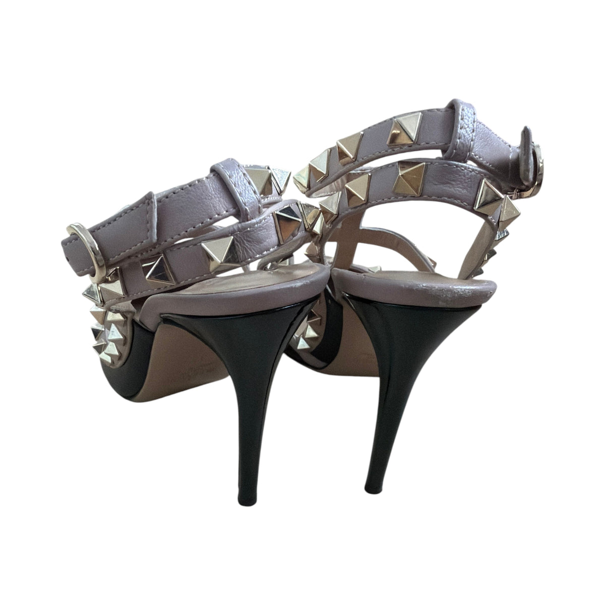 Valentino Garavani Black and Beige Patent Stilettos 37.5 EU (6.5 US) - Image 4